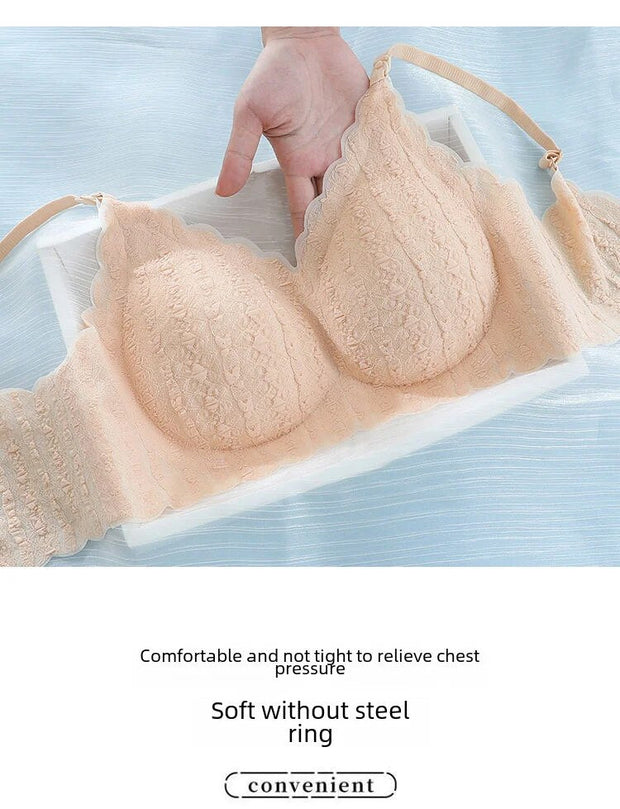 Soft Light Paded Milky Fabric Removable Pad Bra