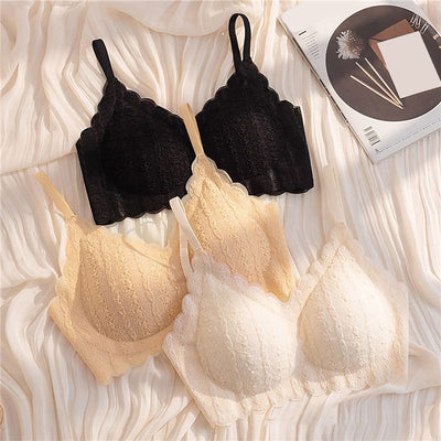 Soft Light Paded Milky Fabric Removable Pad Bra