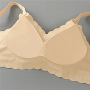 Soft Light Paded Milky Fabric Removable Pad Bra