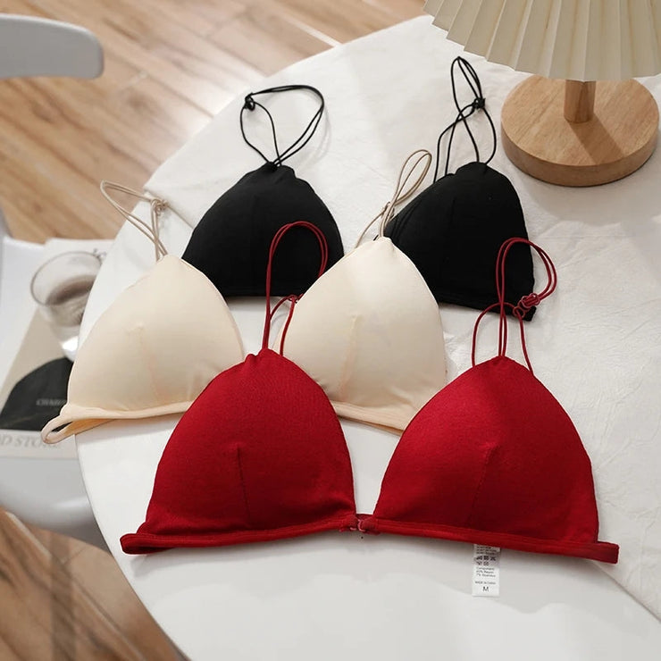 New Light Padded Triangle Cup Cotton T-shirt Bra